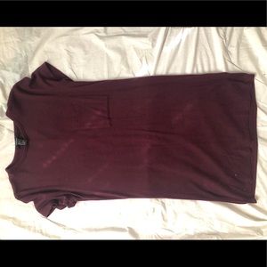Super Soft Casual Maroon Dress